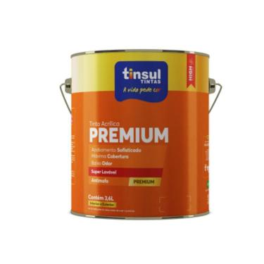 Imagem de Tinta acrílica premium branco sb 900ml | tinsul