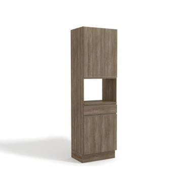 Imagem de Paneleiro De Cozinha Maxxi G751 1 Forno C/ 4 Portas E 1 Gaveta 70cm Nogal - Kappesberg