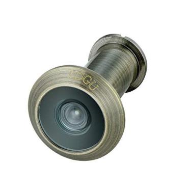 Imagem de TOGU TG1612-3016NG-AB Visor de porta de latão com certificação UL de 220 graus para portas de 1-3/8" a 2-1/6", acabamento em bronze antigo, Tradicional, Deluxe, Antique Brass