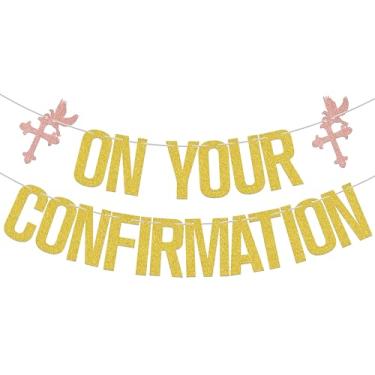 Imagem de Mi Bautizo - Banner Dourado Prata com Brilho para Festas e Celebrations, Aniversário, Casamento, Noivado, Chá de Panela