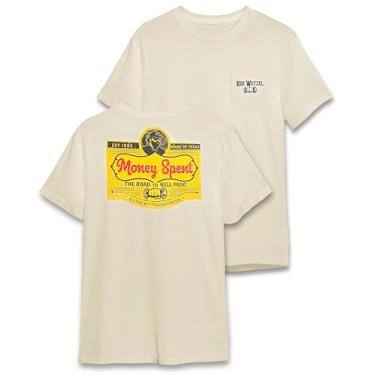 Imagem de Koe Wetzel Camiseta oficial de concerto - Camiseta gola redonda Money Spent, Creme, GG