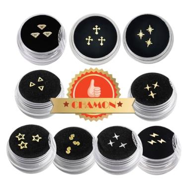 Imagem de Gemas dentárias 18 K Pacote dourado de 30 em 9 caixas tamanho 3 a 5 mm pedras ultrafina...