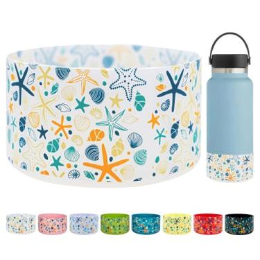 Imagem de HEYSKAY Garrafa protetora de silicone para bota base para Stanley Quencher Adventure 1,134 g e IceFlow 597.0 g 850.5 g copo e compatível com 340.2 g 695.3 g 680.4 g Hydro Yeti garrafa de água e mais