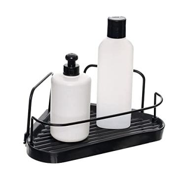 Imagem de Suporte Organizador de Canto para Porta Shampoo Wave, Metaltru, Preto com Preto