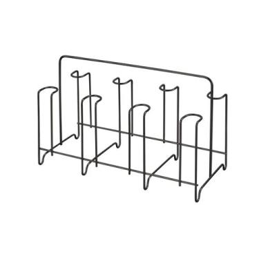 Imagem de Porta Copos Suporte Escorredor de 8 Lugares Preto Organização Cozinha 