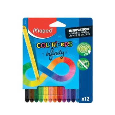 Imagem de Lápis de Cor Infinito Divertido Com 12 Cores Maped