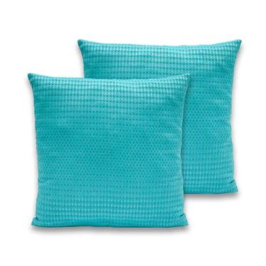 Imagem de Kit 2 Capas de Almofada Piquet Favinho 40x40 C/ Zíper - BEM ME QUER , 