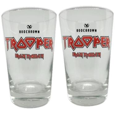 Imagem de Kit 2 Copos Trooper 350ml Caldereta Resistente Iron Maiden - Trooper I