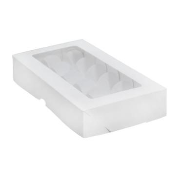 Imagem de 20 Caixas Para 18 Brigadeiro Visor Bombom Brigadeiro Trufas - Gráfica 