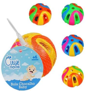 Imagem de Chocalho Baby Bola 8Cm De Na Rede - Ark Brasil
