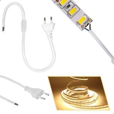 Imagem de 10 Conector Plug Para Fita De Led Direto Na Rede Rabicho - VLED