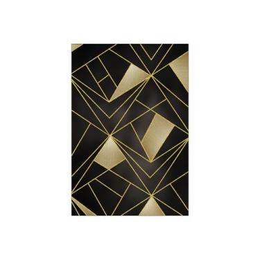 Imagem de Painel De Festa Vertical 1,50 x 2,20 - Efeito Geométrico Marrom Escuro