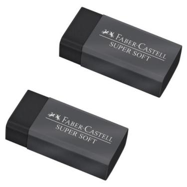 Imagem de Borracha FABER CASTELL Preta Grande Supersoft Com Cinta - Faber-Castel