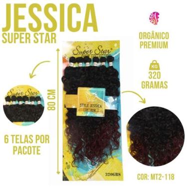 Imagem de Cabelo 100% Organico Cacheado Longo - Jessica - Super Star Para Mega H