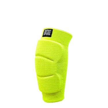 Imagem de Cotoveleira Para Goleiro AM Sports Proteção E Conforto, Amarelo, Fluor