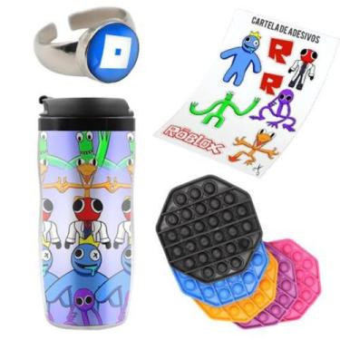 Imagem de Kit Roblox copo infantil anel e adesivos - Smile