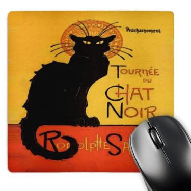 Imagem de 3dRose Mouse pad LLC 20 x 20 x 0,65 cm Cats Le Chat Noir (mp_24933_1)