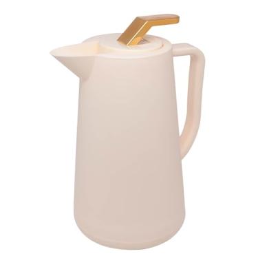 Imagem de WOLFF Garrafa Térmica de Plástico Atenas Bege 1L - Utensílios de Cozinha - Mesa Posta - Decoração - Itens Para Casa-Perfeita Para Café e Chá-Mantém a Temperatura de Bebidas Quentes e Geladas