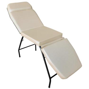 Imagem de Maca 3 Posições Reclinável Estética Massagem Tattoo Resistente For-ty Store (Pérola Facto estrutura Preta)