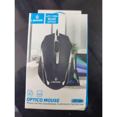 Imagem de Mouse Lehmox óptico com cabo Usb