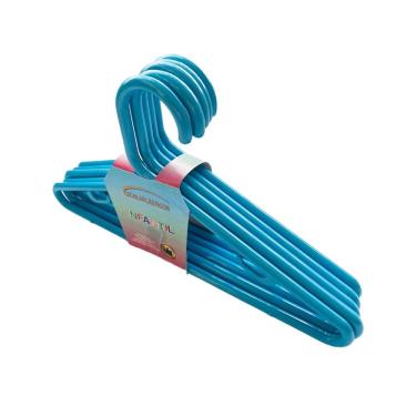 Imagem de Kit com 5 Cabides Infantil 8MM Azul - Scala Plásticos