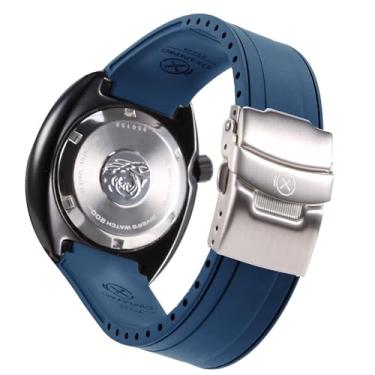 Imagem de Pulseira de relógio masculina StrapXPro (STX1A) de 22 mm com extremidade curva de borracha para relógio de mergulho automático Seiko Prospex Turtle & King Turtle SRP773, SRP775, SRP777, SPRA21, SRPE03