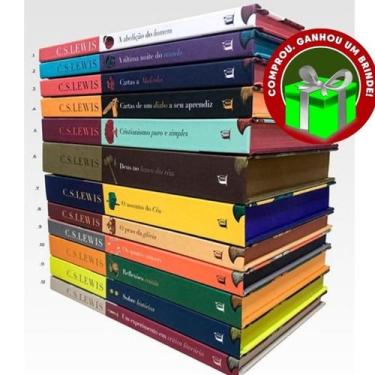 Imagem de Box 12 Livros C.s. Lewis Capa Dura + Bíblia Yeshua Jesuscopy Cristão E
