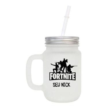 Imagem de Copo Com Canudo Fortnite Com Nome 7