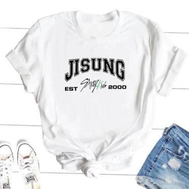 Imagem de Coreano Streetwear Stray Kids Membros Camisetas Bang Chan Changbin Lee