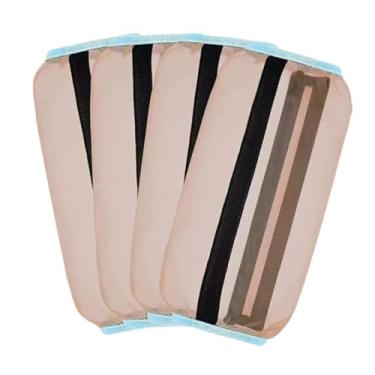 Imagem de UGPLM 4pcs Botas de cavalo voam os envoltórios de perna de cavalo fáceis de ajustar para não pisar, evitando perneiras de cavalo leves para o cavalo, Ouro Champanhe