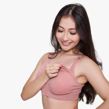 Imagem de Sutiã Amamentação Gestante Bojo Removível S/Costura Conforto - Impllus