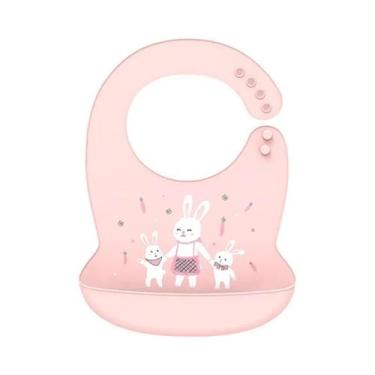 Imagem de Babador de Bebê de Silicone à Prova d'Água - Ajustável com Design de D