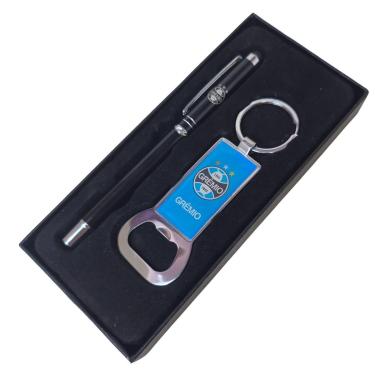 Imagem de Kit Caneta Roller Pen Touchscreen Chaveiro Abridor Grêmio-Unissex