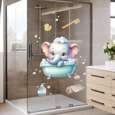 Imagem de Adesivo Decorativo Safari Lavável Seguro Infantil Ideal para Box, Quarto Bebê ou Piscina Menina Menino Fácil Aplicação Criativa
