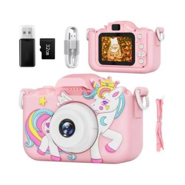 Imagem de Câmera Digital HD Infantil À Prova De Choque Filmadora Selfie Para Men