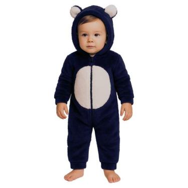 Imagem de Macacão Ursinho Panda Pelúcia Plush Fleece Capuz Inverno Fri - ROVITEX