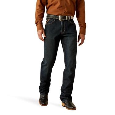 Imagem de Ariat Calça jeans masculina M4 Relaxed Blade Relentless Boot Cut, Pedra negra, 32W / 34L