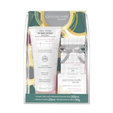 Imagem de Kit Giovanna Baby Blanc Vanilla Loção Hidratante 200ml + Deo Colônia Desodorante 20ml + Sabonete em Barra 90g