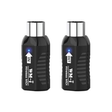 Imagem de summina Adaptador Midi Sem Fio, Transmissor E Receptor De Áudio Recarregável 2,4 Ghz, Latência Ultrabaixa, Conector Portátil Silencioso Integrado Para Instrumentos Sopro, Guitarra, Teclado Piano Dig
