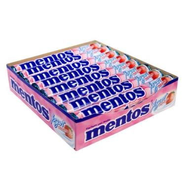 Imagem de Pastilha Mentos Stick Iogurte Morango c/16 - Perfetti