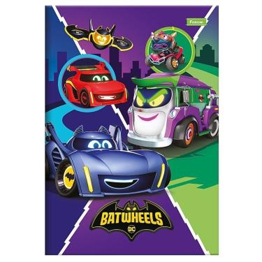 Imagem de Caderno Brochura Capa Dura 1/4 Pequeno Batwheels 80 Folhas Foroni Estampa 1