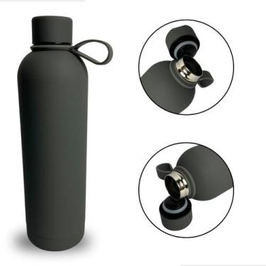 Imagem de Garrafa Térmica 750ml Aço Inoxidável Portátil Para Café Suco Água Idea