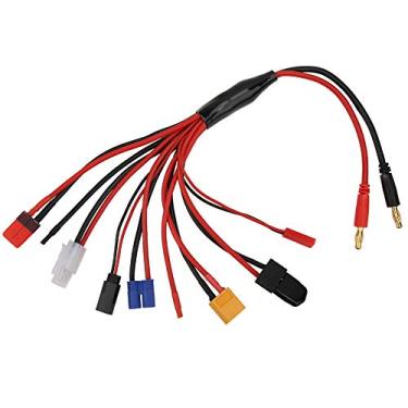 Imagem de Sluffs RC Lipo Battery Charger Adapter Connector Splitter Cable 8 in 1 Convert Wire fit for 4.0mm Banana Plug to T Plug Deans, Tamiya, XT60,EC3, JST, Futaba