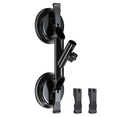 Imagem de Zieuyend Mastro de montagem rápida para trailers, barcos, caminhões, UTVs e jipes - Suporte de bandeira com ventosa para fácil instalação, sem furadeira, alumínio durável, ideal para patriotismo ao ar