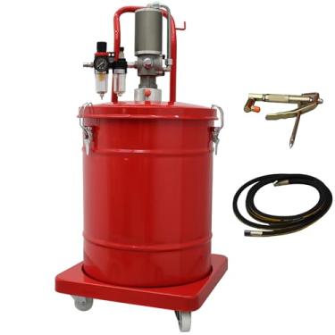 Imagem de Maisutseb Pistola de graxa de ar comprimido 10 galões 40L bomba de graxa pneumática conjunto de bomba de graxa injetora de graxa operada a ar com tubo de óleo e pistola de óleo universal.