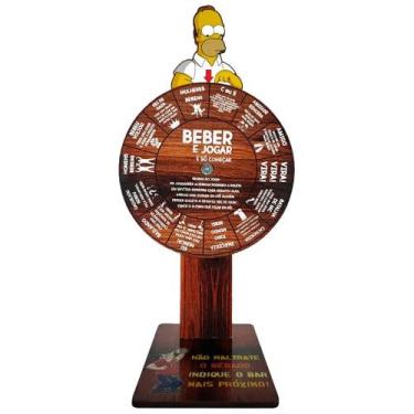 Imagem de Jogo Gira Roda Roleta Shots Drinks Taberna Gamble Decor - VihLuz Decor