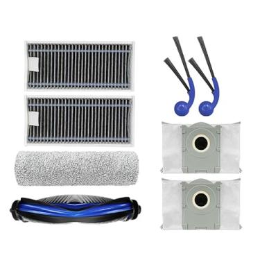 Imagem de 8 peças de escova lateral/filtro/saco de pó/escova de rolo de pano compatível com Yeedi M14 plus ECOVACS Deebot T80 T80 pro robô aspirador de pó acessórios