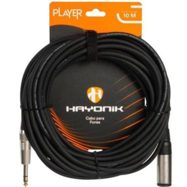 Imagem de Cabo Extensor Player P10 (F) x P10 (M) 10m Preto Hayonik - 5+
