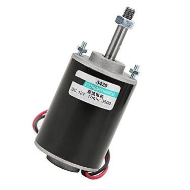 Imagem de Mini Motor Elétrico Escovado Com ímã Permanente para Pequenas Mesas de Corte e Geradores - Alta Velocidade e Baixo Ruído 30W (12V3500rpm)