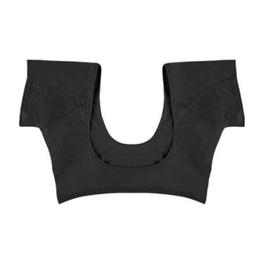 Imagem de harayaa Caminho do colete de suor Swread Mulheres suor de de verão camisa à prova de, de axilas para brincar, dançar, senhoras, fitness, treino, Black M